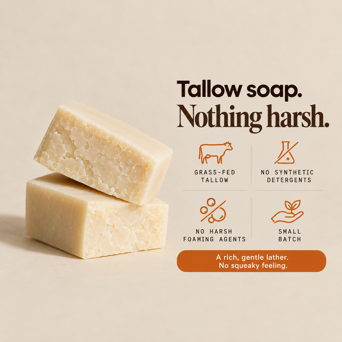 Tallow Soap Bar